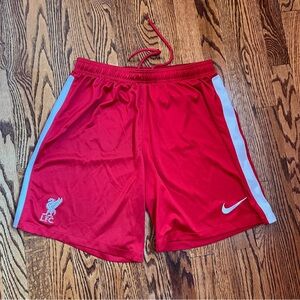 Nike Red Liverpool Football Club Soccer Shorts
